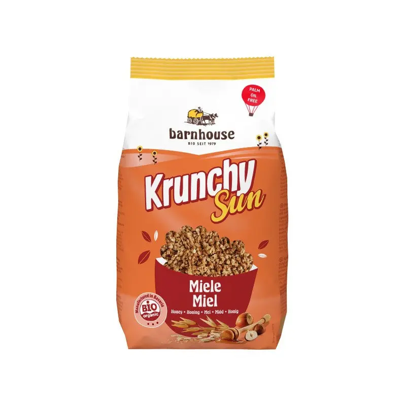 Muesli krunchy no choco bajo en azucar Bio 375g Barnhouse