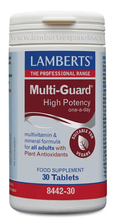 Multi-Guard®, Complejo Multinutriente apto para Veganos – 30 tabs
