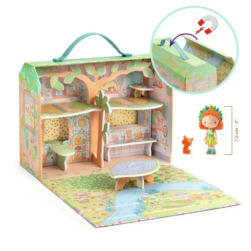 Muñecas Tinyly Casita Sylvia & Fox