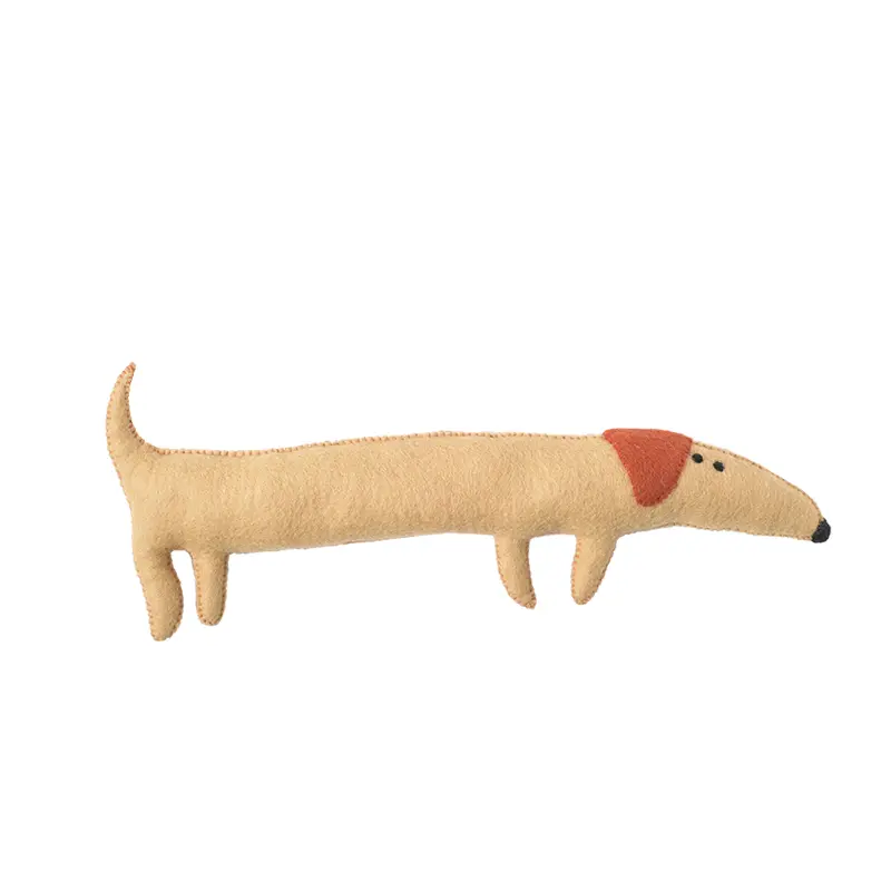 Muñeco de fieltro Perro Salchicha