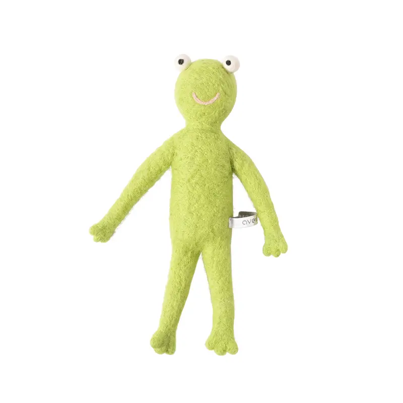 Muñeco de fieltro Rana