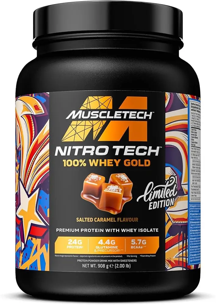 MUSCLETECH NITRO TECH 100 % Gold 2 LB (907 GR)