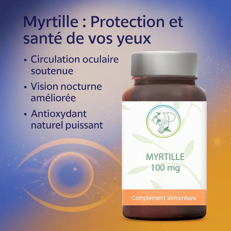 Myrtille 25% Anthocyanidines – Votre Allié Naturel d'une Vision Saine et une Protection Antioxydante