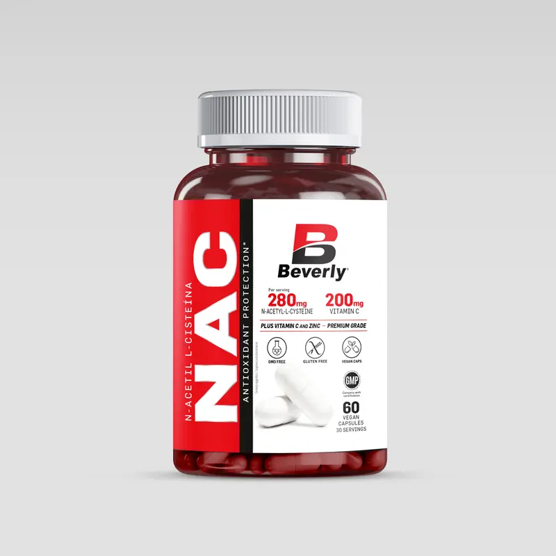 NAC + Vitamina C + Zinc - 60 Caps - 30 Servicios