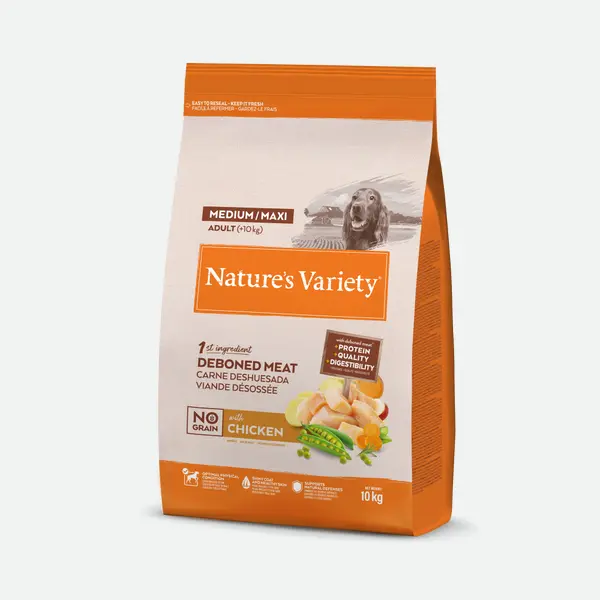 Nature's Variety No Grain Adult Medium/Maxi Chicken - 10 kg