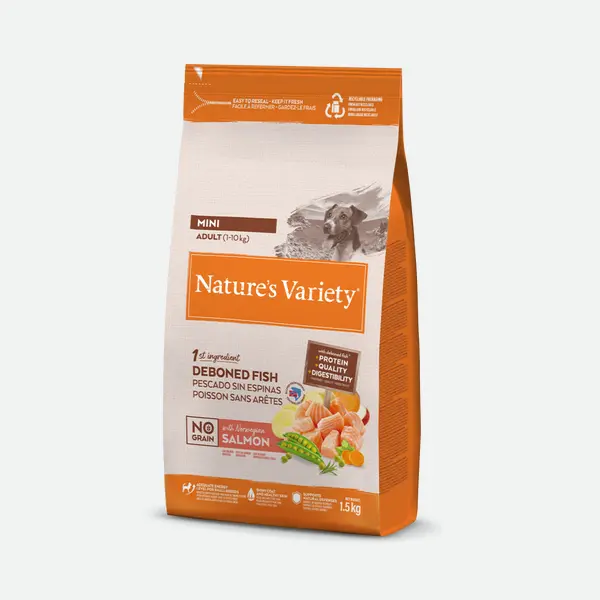 Nature's Variety No Grain Adult Mini Norwegian Salmon - 1,5 kg