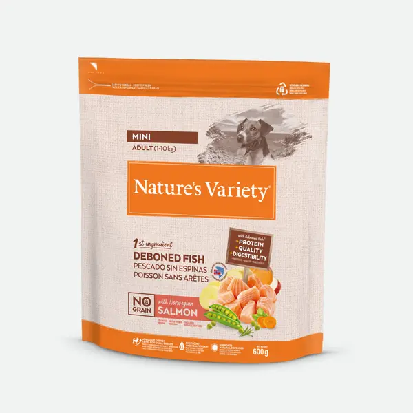 Nature's Variety No Grain Adult Mini Norwegian Salmon - 600 g