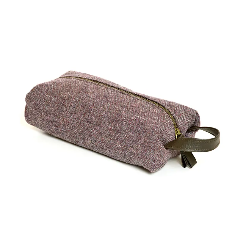 Neceser tweed morado