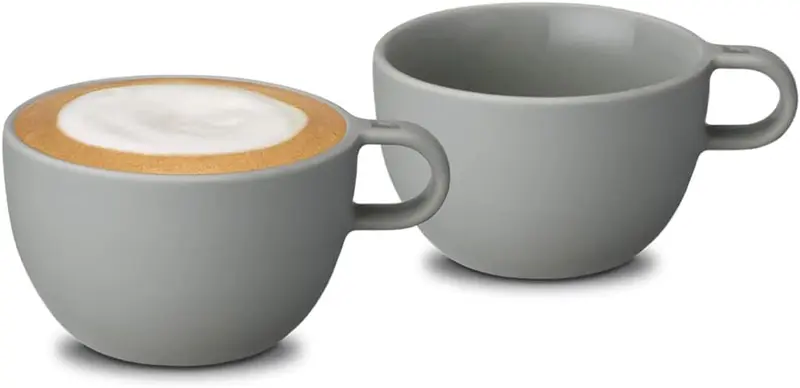 Nespresso Barista Taza de Cappuccino Mediana (270ml). La taza de porcelana de diseño contemporáneo, perfecta para tus recetas con leche y para practicar el arte del latte.