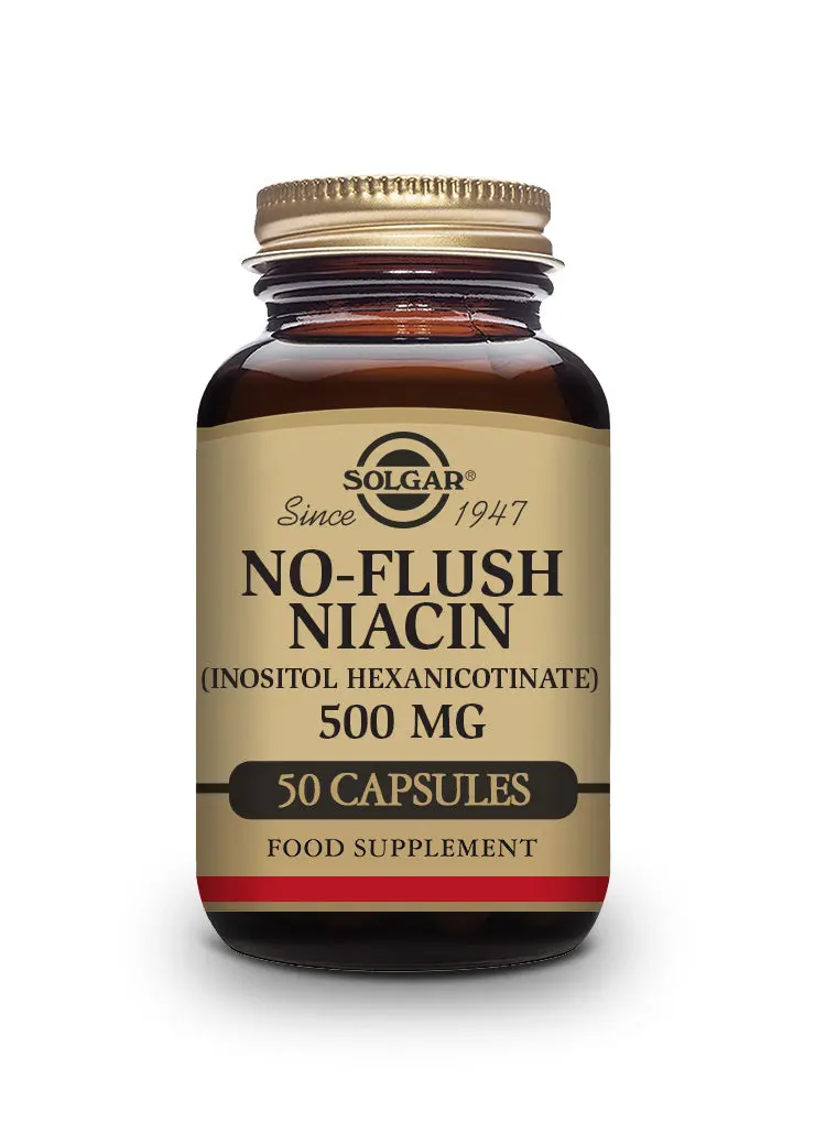 Niacina no ruborizante 500 mg - 50 Cápsulas vegetales