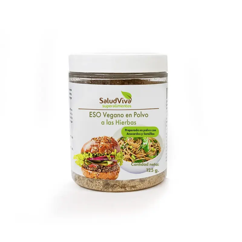 No Queso Vegano en polvo a las Hierbas 125g - SALUD VIVA