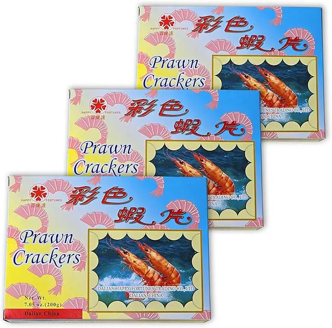 Obleas de Pan de Gambas de Colores para Freír Cia&Co, pack de 3 cajas (600g). Un aperitivo crujiente, sabroso y divertido para dar un toque festivo a tu mesa.