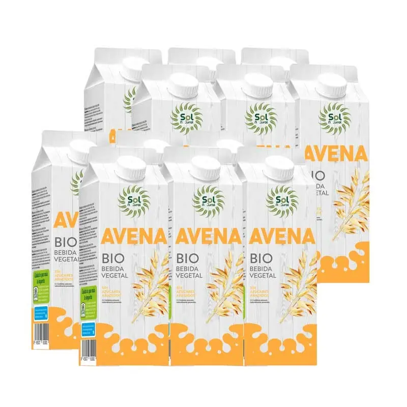 OFERTA 11+1 Bebida de avena natural sin azucar bio 1L Sol Natural