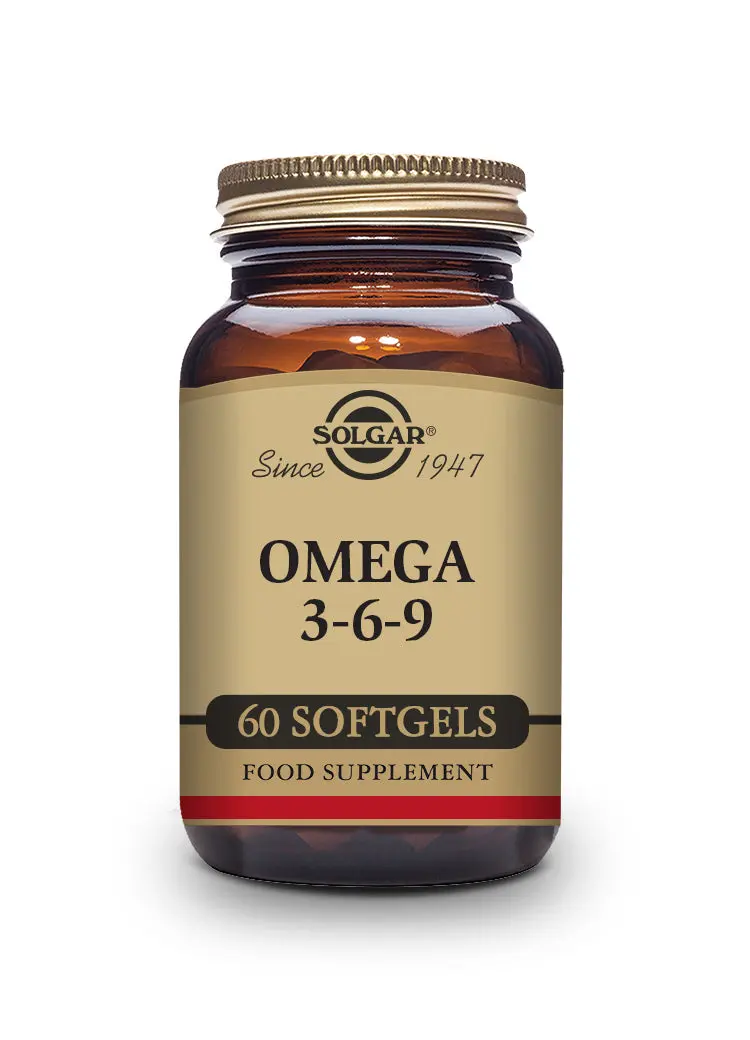 Omega 3-6-9 (Pescado, Lino y Borraja) - 60 Cápsulas blandas - Solgar