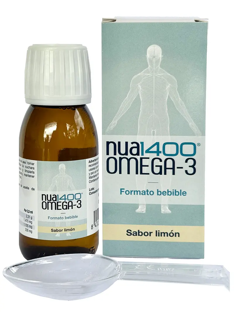 Omega 3 Nua 1400 (adultos y niños) - Sabor limón