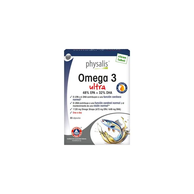 Omega 3 Ultra (48%) EPA + (32%) DHA - 30 cápsulas - Physalis