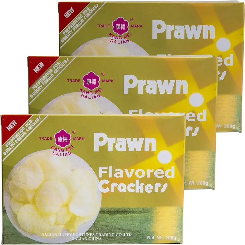 Pack Ahorro de 3 Cajas de Obleas de Pan de Gambas para Freír Cia&Co (600g en total). Prepara en casa el auténtico y crujiente aperitivo de restaurante chino.