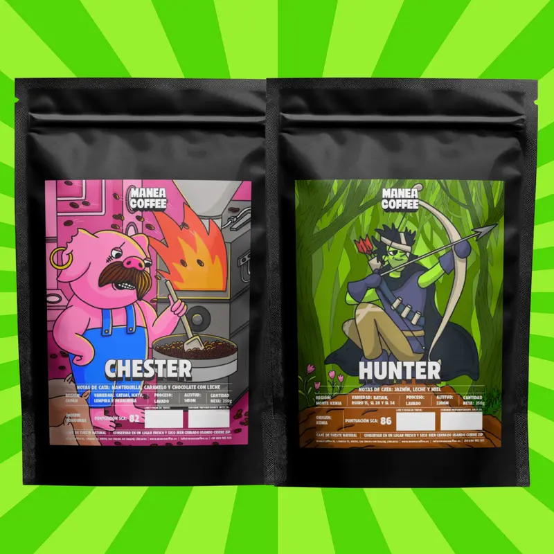 Pack "CAZADOR" con Chester y Hunter