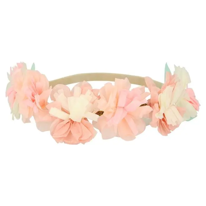 Pack con 6 coronas de flores rosas