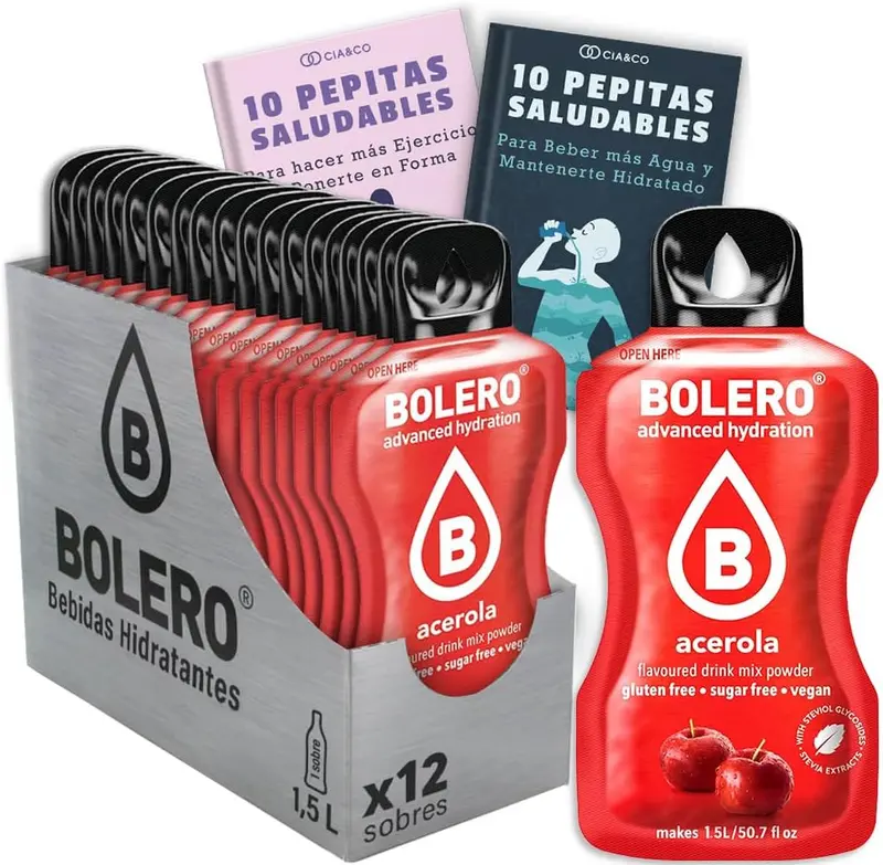 Pack de 12 Bebidas Bolero Sabor Acerola Sin Azúcar