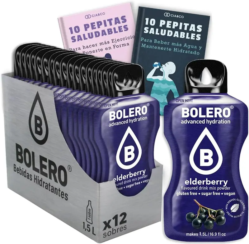 Pack de 12 Bebidas Bolero Sabor Bayas de Saúco