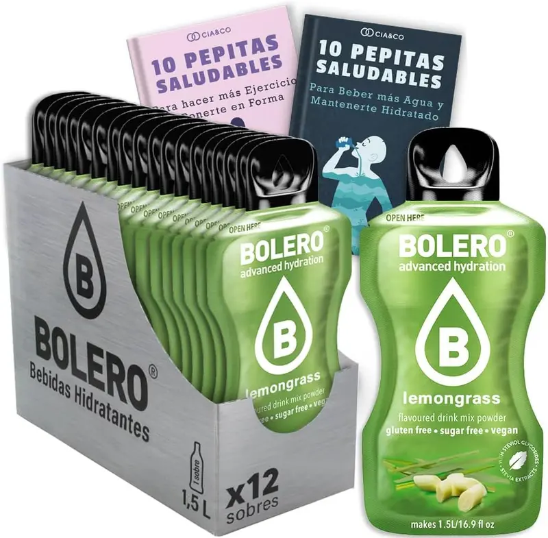 Pack de 12 Bebidas Bolero Sabor Citronela Sin Azúcar