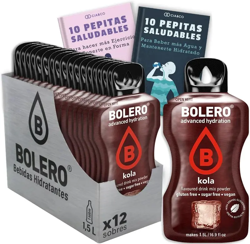 Pack de 12 Bebidas Bolero Sabor Cola Sin Azúcar
