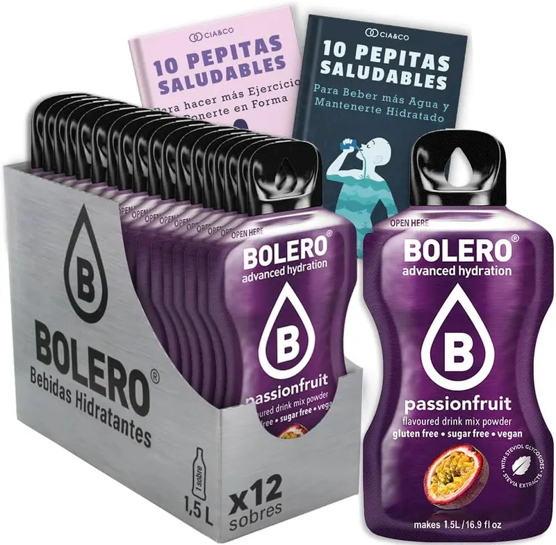 Pack de 12 Bebidas Bolero Sabor Fruta de la Pasión