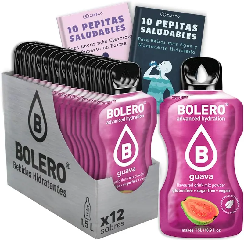 Pack de 12 Bebidas Bolero Sabor Guayaba Sin Azúcar