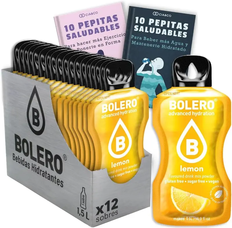 Pack de 12 Bebidas Bolero Sabor Limón Sin Azúcar