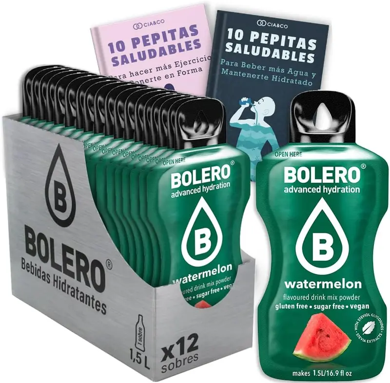 Pack de 12 Bebidas Bolero Sabor Sandía Sin Azúcar