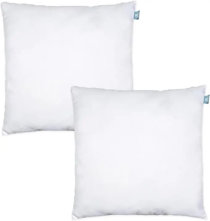 Pack de 2 Rellenos para Cojín 30x50 cm de Cia&Co. Con fibra virgen siliconada, hipoalergénico y antiácaros, para un confort superior y un tacto suave tipo viscoelástico.