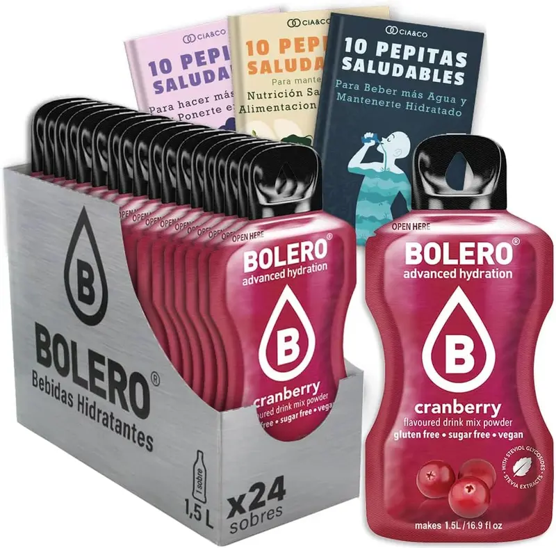 Pack de 24 Bebidas Bolero Sabor Arándano Rojo