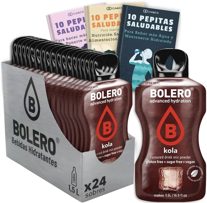 Pack de 24 Bebidas Bolero Sabor Cola Sin Azúcar