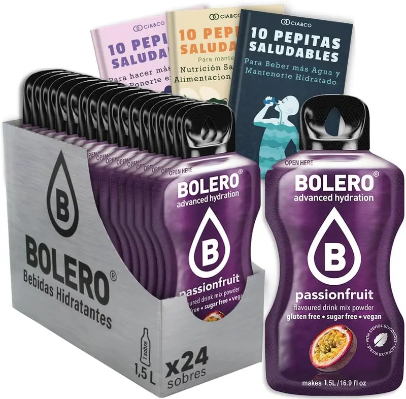 Pack de 24 Bebidas Bolero Sabor Fruta de la Pasión