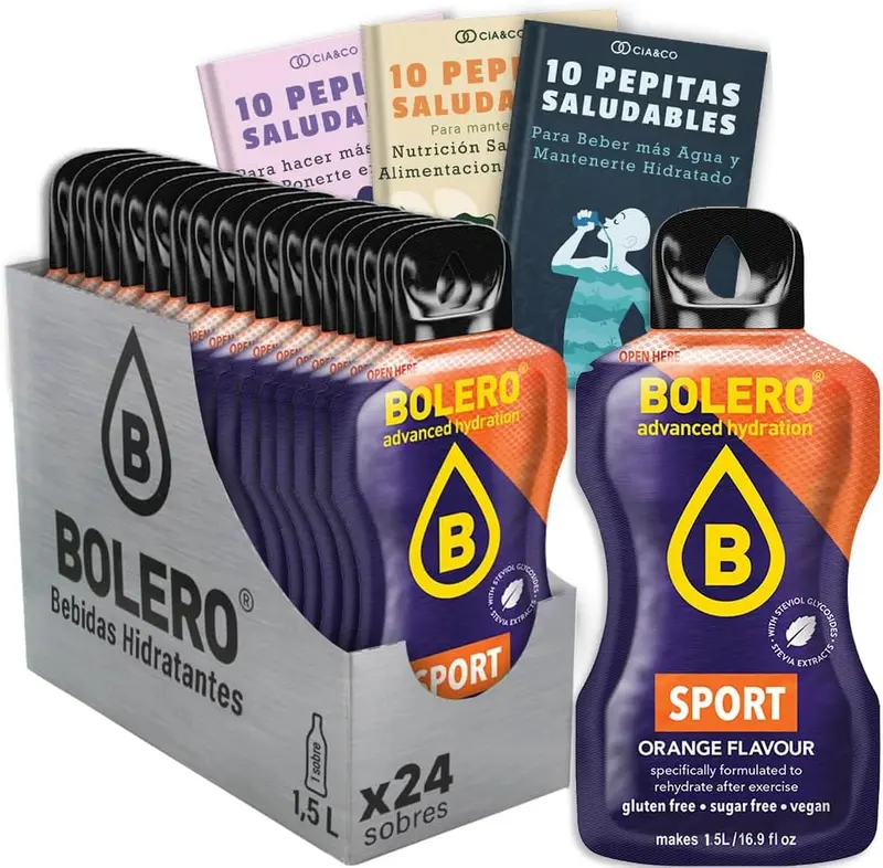 Pack de 24 Bebidas Bolero Sport Naranja Isotónico