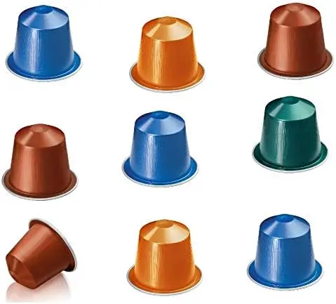 Pack de 50 Cápsulas de Café Nespresso Surtido Especial Lungo. Selección aleatoria con 5-10 variedades de cafés largos (110 ml) para el sistema Nespresso Original.