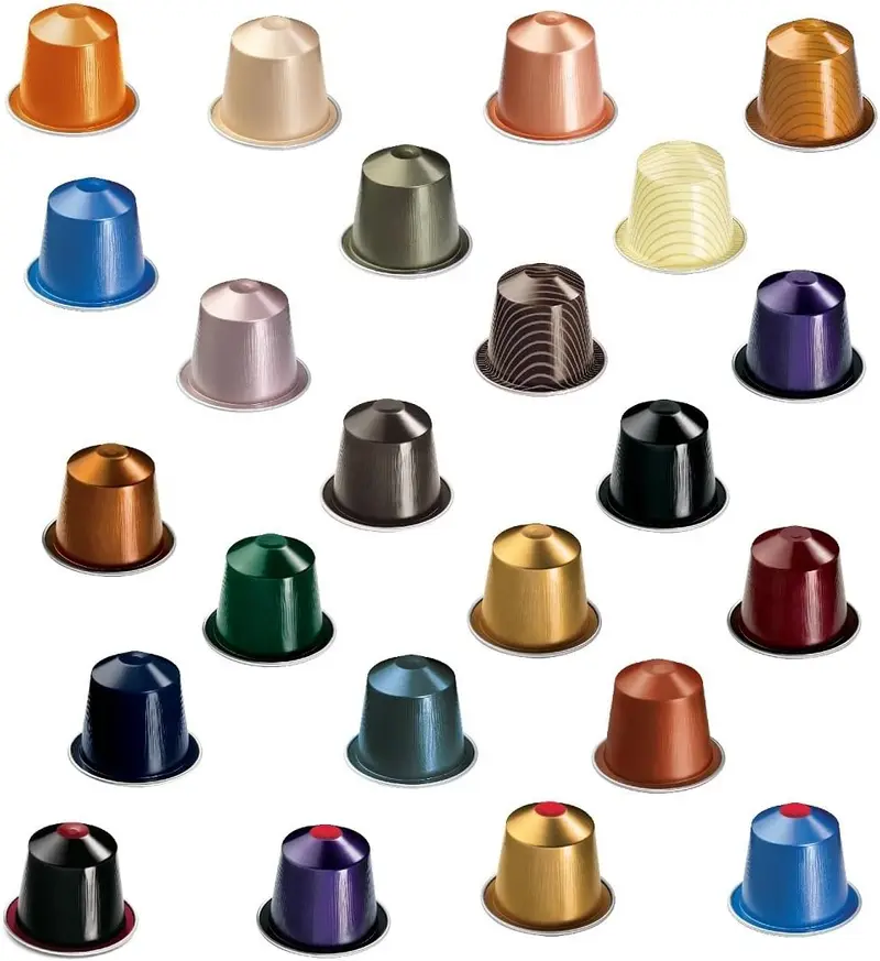 Pack de 50 Cápsulas de Café Nespresso Surtido Mixto de Descubrimiento. Selección aleatoria con 5-10 variedades para el sistema Nespresso Original. ¡La variedad total!