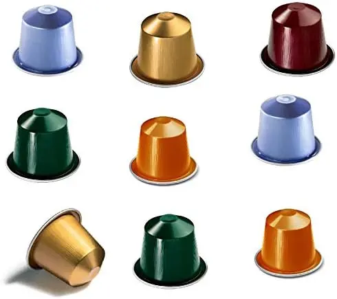 Pack de 50 Cápsulas de Café Nespresso Surtido Suave. Selección aleatoria con 5-10 variedades de baja intensidad (hasta 6) para el sistema Nespresso Original.