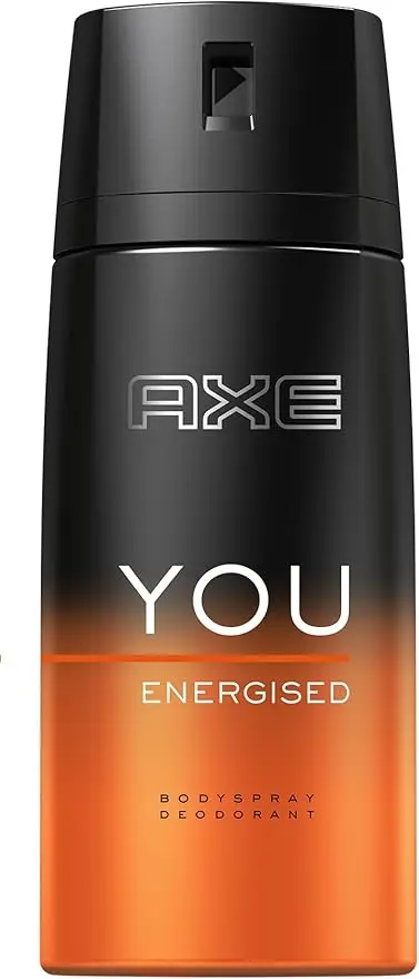 Pack de 6 Desodorantes Axe You Energised (6x150 ml). Una fragancia individual y excitante sin sales de aluminio que subraya tu personalidad única durante todo el día.