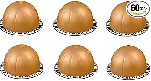 Pack Grande 60 Cápsulas Nespresso Vertuo Melozio. Tu café favorito, suave y equilibrado para taza de 230ml, en un formato más grande para no quedarte nunca sin él.