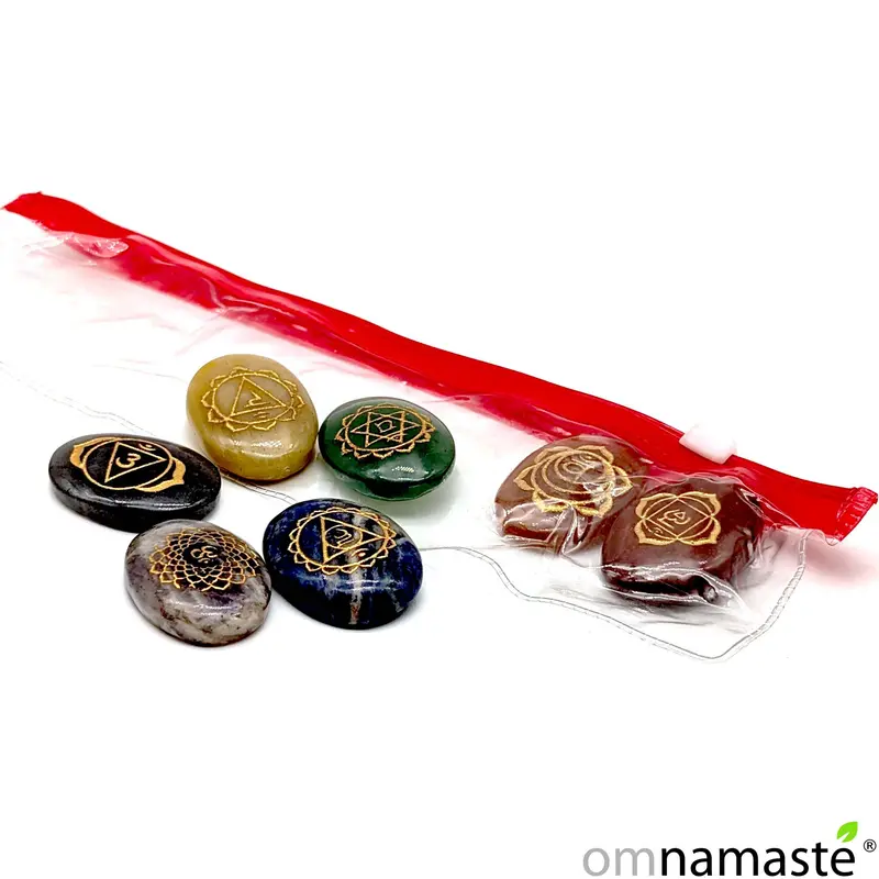 Pack mineral rodado chakras mandalas