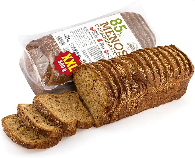 Pan Proteico SiempreTierno XXL (500g) de Cia&Co, en rebanadas. Bajo en carbohidratos (85% menos) y con 25% de proteína, es perfecto para dietas Keto y fitness.