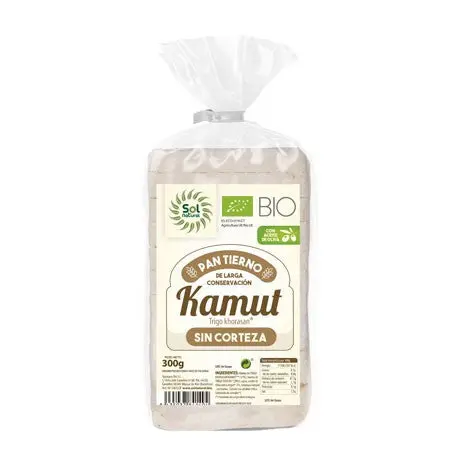 Pan tierno de kamut sin corteza Bio 300g Sol Natural