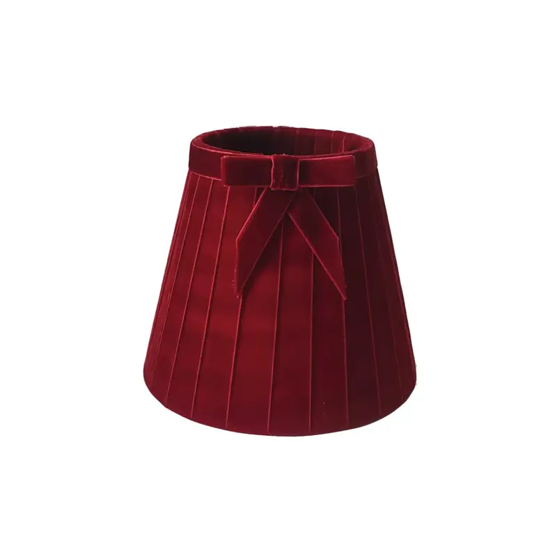 Pantalla de terciopelo mistinguette rojo (18cm)