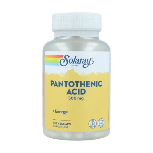 PANTOTHENIC ACID 100 VegCaps - SOLARAY