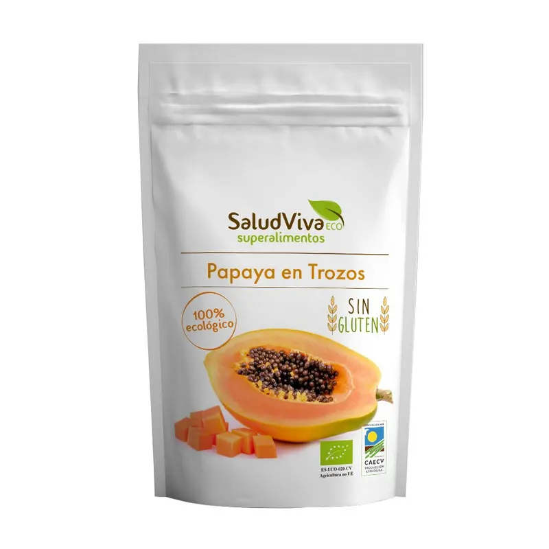 Papaya en trozos 125g Organic - SALUD VIVA