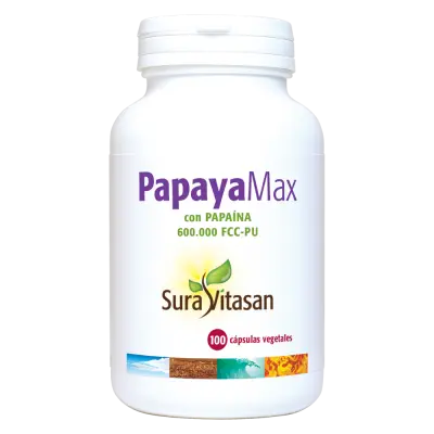Papaya Max – Papaína 600.000 FCC-PU y 250 mg de papaya - SURAVITASAN