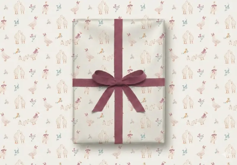 Papel de Regalo Ocas– Pack 6 Pliegos