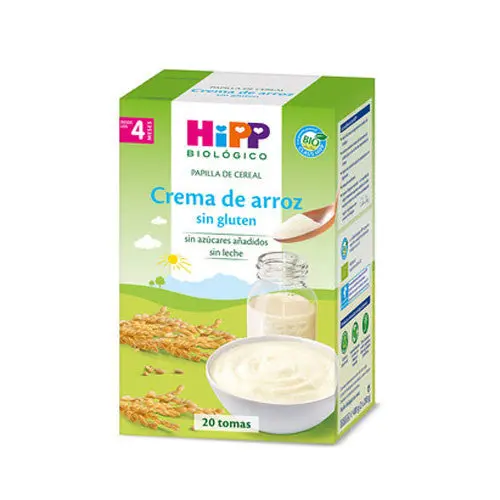 Papilla crema de arroz sin gluten bio 200gr - Hipp